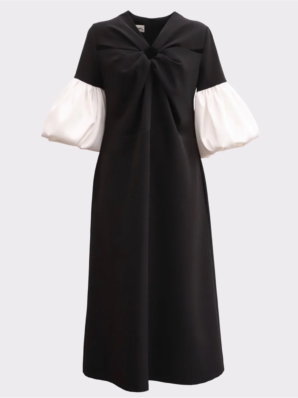 NWT Julia Allert Designer Versatile Chic Work Dress With Puff Sleeves - Picture 2 of 9